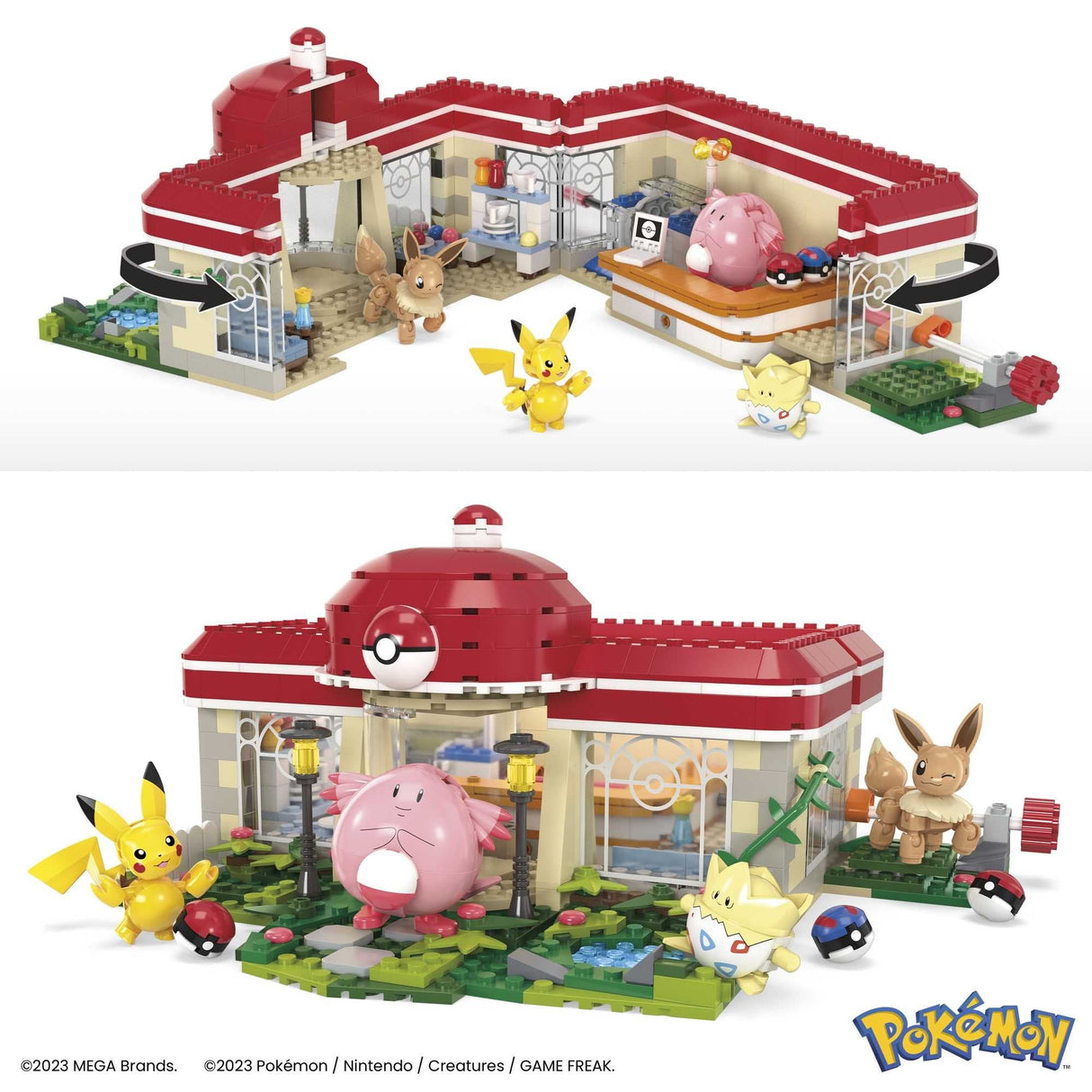 Juguete De Construcción Mattel Mega Pokémon Forest Fun Poké Center