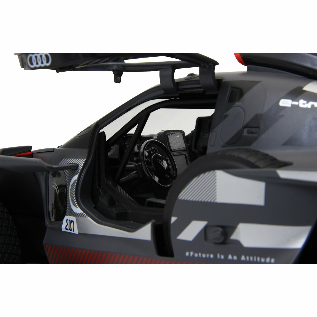 Audi Rs Q E-Tron E2 1:14 Grey 2,4ghz Manual Door