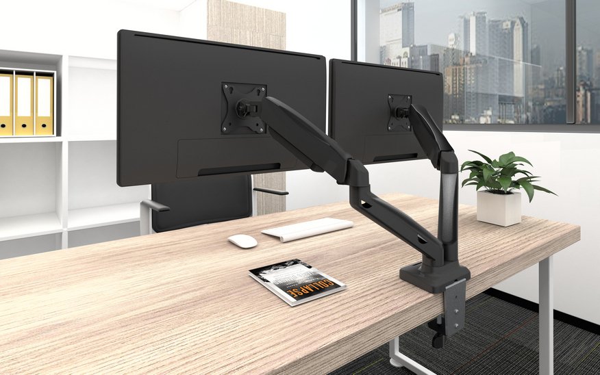 EAN 4015867202258 - Equip 650121 soporte para monitor 68,6 cm (27") Escritorio Negro imagen 9