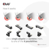 EAN 8719214472146 - CLUB3D CAC-1528 cambiador de género para cable USB C Negro imagen 5