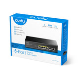 EAN 6971690790967 - Cudy GS1006P switch No administrado Gigabit Ethernet (10/100/1000) Energía sobre Ethernet (PoE) Negro imagen 3