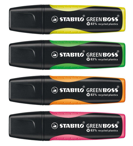 EAN 4006381436854 - STABILO GREEN BOSS marcador 4 pieza(s) Punta de cincel Verde, Naranja, Rosa, Amarillo imagen 2