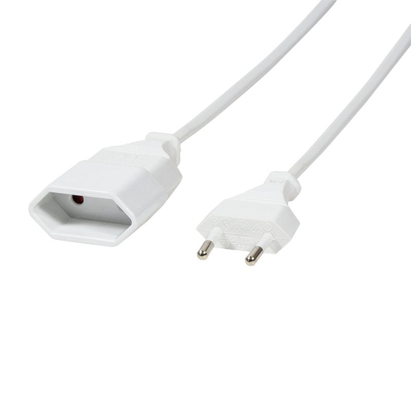 Cable De Alimentacion Euro Cee 7/16 Euro 3m, Blanco