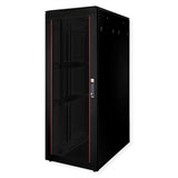 Roline 19-Zoll Netzwerkschrank Pro 42 He, 800x1200 Bxt Glastr Schwarz