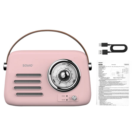 EAN 5907264110122 - Savio RS-03 radio Portátil Analógica Rosa imagen 5