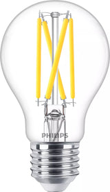 Philips Filament-Lámpara, Transparente, 60 W A60 E27, 5,9 W, 60 W, E27, 806 Lm, 25000 H, Warmes Glühen