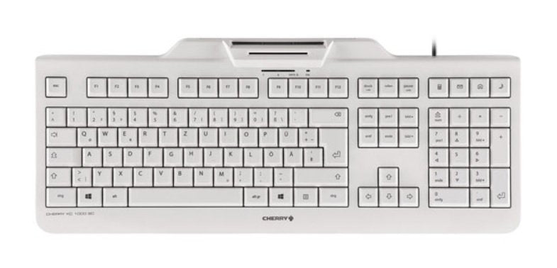 Cherry Tas Kc 1000 Sc Corded Ch-Layout Blanco Gris Smartcard