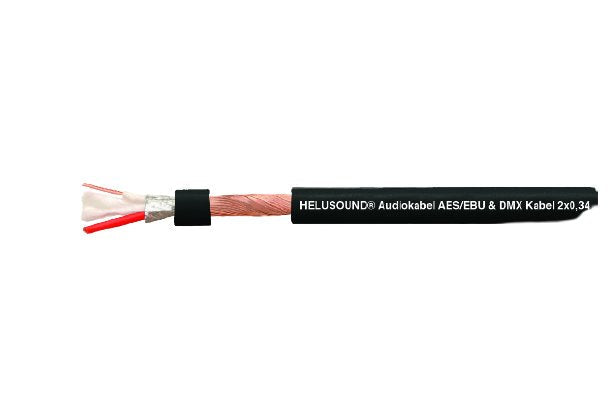 Helu Light Dmx Leitung 2x0,34 Schwarz Aes Ebu Und Dmx-Cable 400032