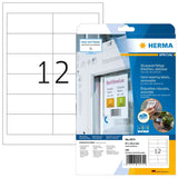 Etiquetas Foil Herma A4 97x42,3mm Blanco Removibles 240ud.