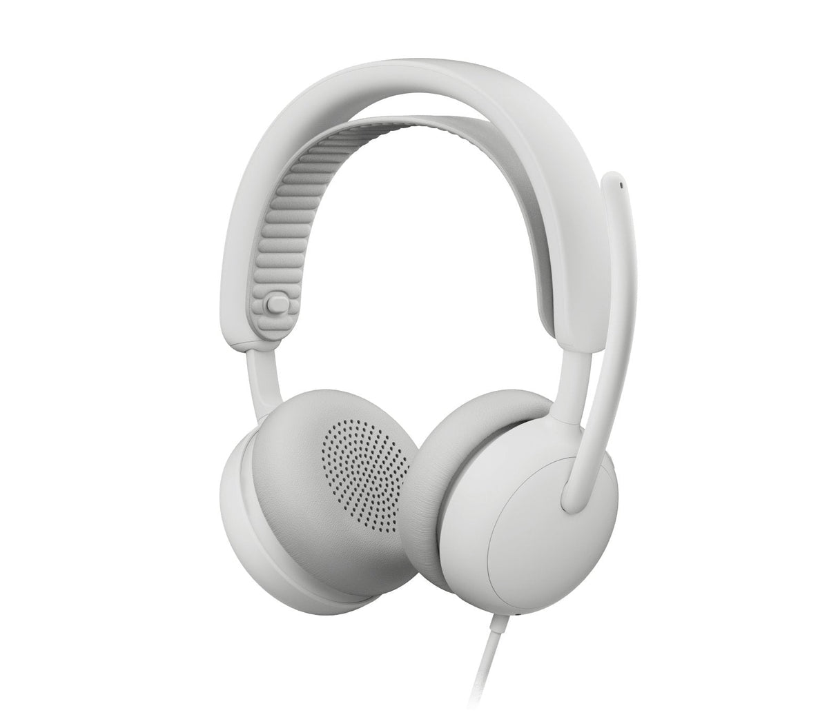 Auricular  Logitech Zone Wired 2 For Business Cableado Cancelación De Sonido Activo Blanco Hueso Certificado Para Equipos De Microsoft