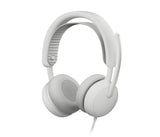 Auricular  Logitech Zone Wired 2 For Business Cableado Cancelación De Sonido Activo Blanco Hueso Certificado Para Equipos De Microsoft