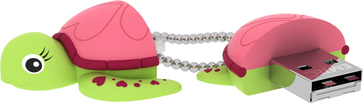 Pendrive Emtec Usb-Stick 16 Gb M335  Usb 2.0 Animalitos Lady Turtle