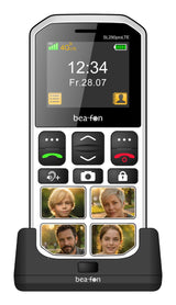 Beafon Sl290pro Lte - 4g, Plateado Line, Móvil Con Teclas Grandes, Negro-Blanco