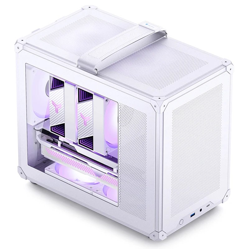 Jonsbo C6 Max Pc Carcasa, Mini-Carcasa, Micro-Atx, Tempered Glass - Blanco