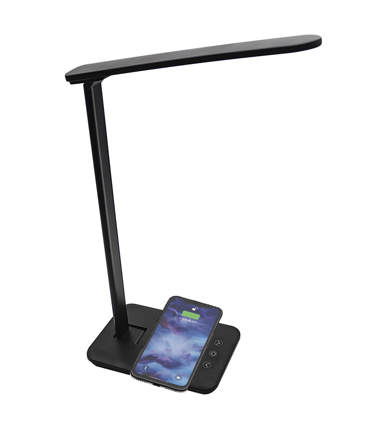Lampara Led Denver Lqi - 105 Con Cargador De Movil Inalambrico 3 Tonos De Luz