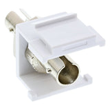 Adaptador Snap-In Keystone De Fibra Óptica Inline Blanco, Símplex St/St, Mm, Manguito Cerámico