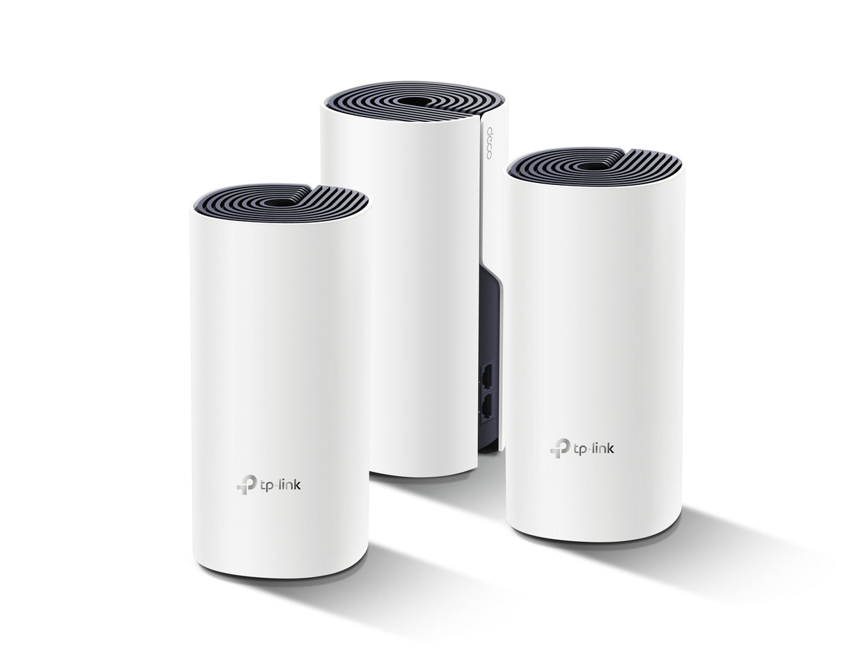 Punto De Acceso Wifi Tp-Link Deco P9 Hibrido Mesh Pack 3 Unidades Ac1200 + Ac1000 2p Giga 1p Usb-C 2 Antenas Internas Compatible Con Alexa
