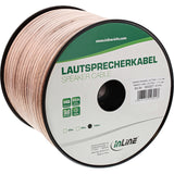 Cable De Altavoz Inline 2x 2,5 Mm² Cca Transparente 10 M