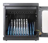 Armario De Carga Manhattan Con 10 Enchufes, Puerta De Crimal Con Cerradura