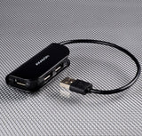 Axagon Hue-X4b Usb-A-Hub, 4x Usb 2.0 - 20 Cm, Negro