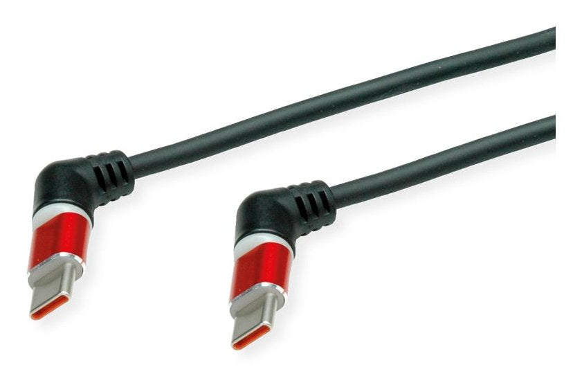 Roline 11.02.8347 Cable Usb Usb 2.0 1 M Usb C Negro, Rojo