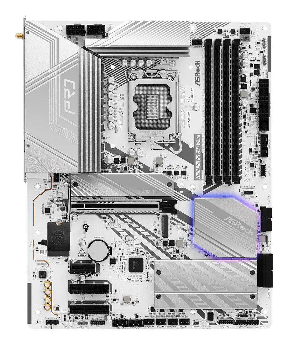 Asrock Z890 Pro Rs Wifi White Intel Ddr5 S1851