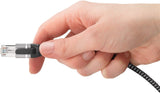 Cable De Adaptador Ethernet Goobay Usb-A 3.2 Gen1> Rj-45, Slim Black/Grey, 1 Metro 74393