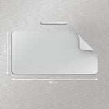 Leitz Alfombrilla De Escritorio Grande 80x40cm - Espesor 2mm - Antideslizante - Impermeable - Gris