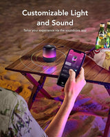 Altavoz  Soundcore Glow Mini Rgb Negro  Bluetooth