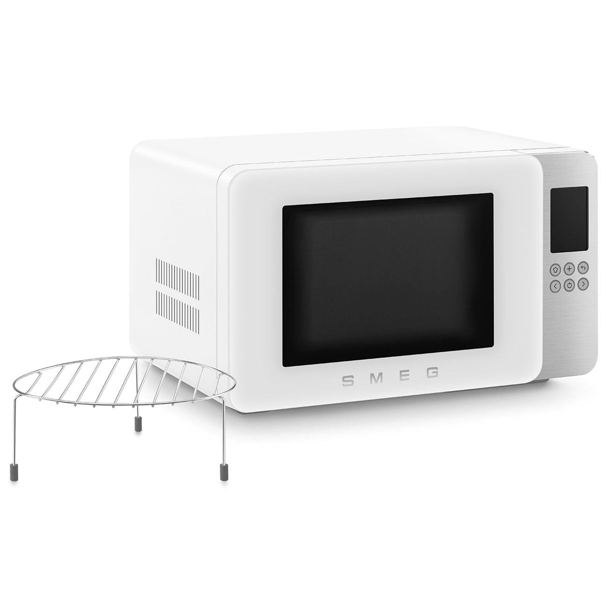 Smeg Mikrowelle M. Grill Moc01whmeu, 4 Fkt, 1900w, Mattweiss