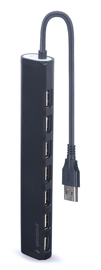 EAN 8716309124461 - Gembird UHB-U2P7-04 hub de interfaz USB 2.0 Negro imagen 2