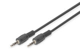Cable Stereo Conector 3.5mm <=> Conector 3.5mm  2.50m M/M Negro