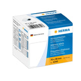 Direcciones Herma. En Rollos Papel Blanco 70x38 Mm 250 Uds.