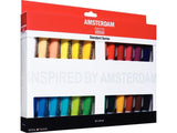 Talens Amsterdam Set 24 Tubos Acrílicos De 20ml Selección Standard Series Colores Surtidos