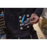 Navaja Hazet 2157-1 (Negro/Azul, Mango Cómodo De Abs Resistente A Golpes) 2157-1 2157-1