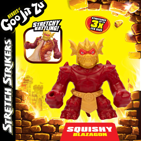 EAN 630996427804 - Goo Jit Zu Stretch Strikers - Blazagon Figura de juguete elástica imagen 3