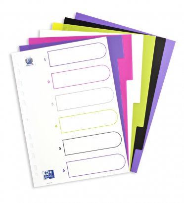 Oxford Ordnerregister Vollformat Blanko Din A4