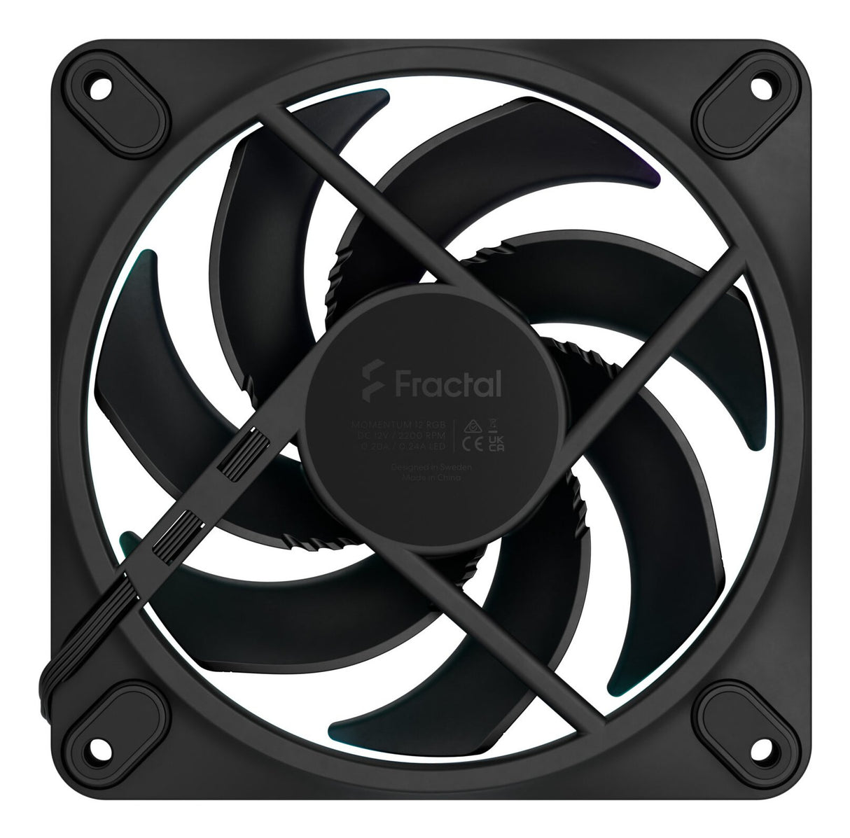 EAN 7340172708889 - Fractal Design Momentum 12 RGB Carcasa del ordenador Ventilador 12 cm Negro 1 pieza(s) imagen 5