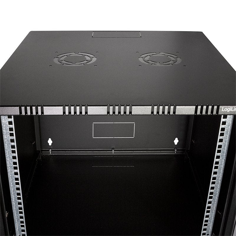 19" Wallmount Soho Box 9u 540*550, Flatpack, Negro
