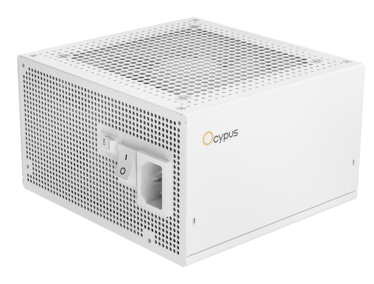 Fuente De Alimentación  Ocypus Iota P1000 1x Gpu De Alta Potencia De 12 Pines, 3x Pcie, Gestión De Cables, 1000 Vatios Blanco Iota-P1000-G1ffw