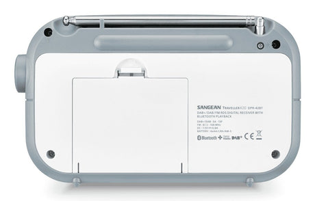 EAN 4711317995311 - Sangean DPR-42BT Portátil Analógico y digital Gris, Blanco imagen 3
