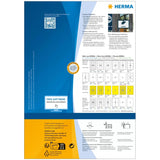 Etiqueta Herma. Film Adhesivo Exterior A4 Blanco 63,5x33,9mm 960 Piezas.