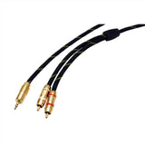 Roline Gold Audio-Verbindungscable 3,5mm Stereo - 2x Cinch, St St, 10 M
