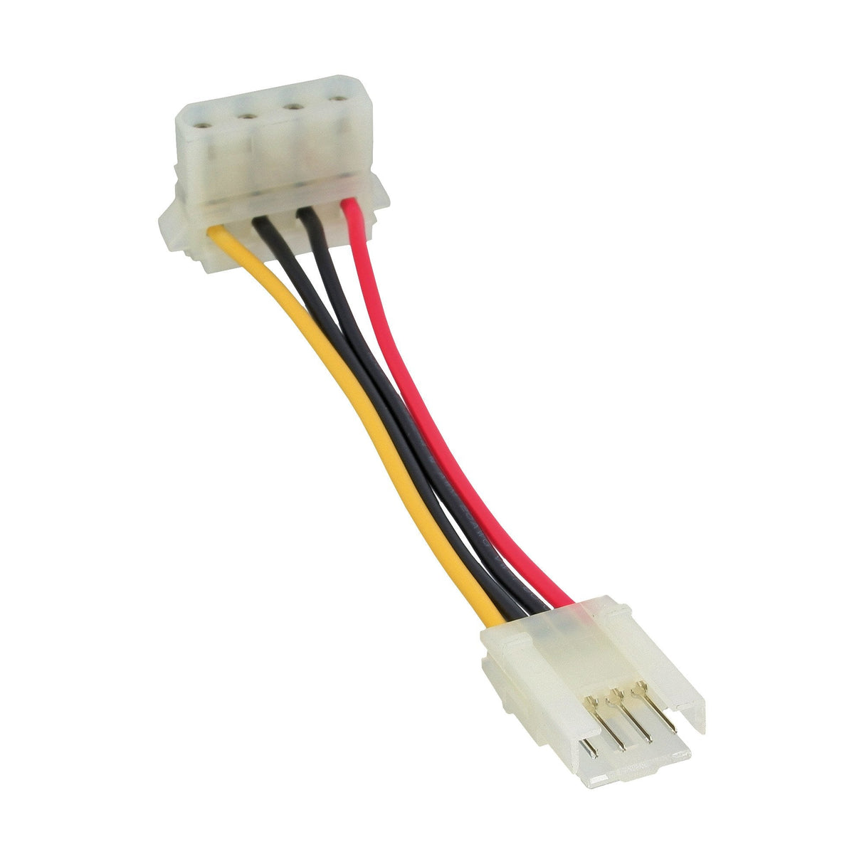 Adaptador De Corriente Inline De Disquete Interno Hembra A Molex De 4 Pines Macho De 6 Cm