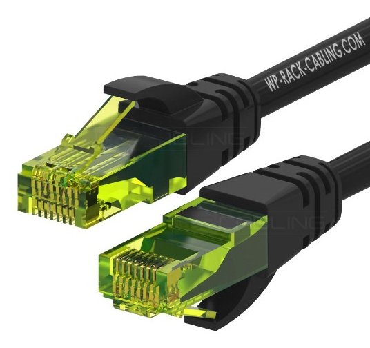Wp Wpc-Pat-6au005bl Cable De Red Negro, Verde 0,5 M Cat6a U/Utp (Utp)