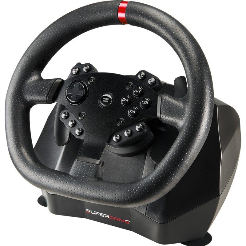 Subsonic Superdrive Gs950-X Lenkrad Mit Manuellem Schalthebel 3 Pedalen Und Schaltpaddles
