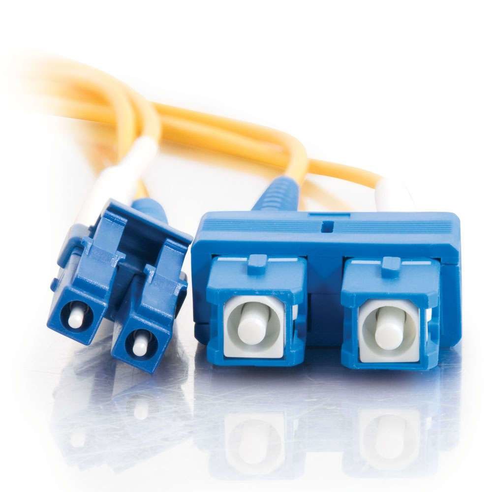 C2g Lc-Sc 9/125 Os1 Duplex Singlemode Pvc Fiber Optic Cable (Lszh) Cable De Interconexión Modo Sencillo Sc (M) A Modo Simple Lc (M) 2 M Fibra Óptica Impresión A Dos Caras 9/125 Micrones Os1 Sin Halógenos Amarillo