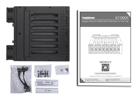 EAN 4713227445955 - Icy Dock ToughArmor MB873MP-B V2 Caja externa para unidad de estado sólido (SSD) Negro 5.25" imagen 9