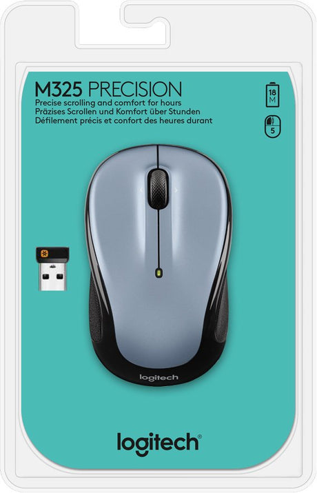 EAN 5053460002652 - Logitech 910-002334 ratón Oficina Ambidextro RF inalámbrico Óptico 1000 DPI imagen 6