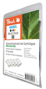 Peach 316219 Cartucho De Tinta Negro, Cian, Magenta, Amarillo 4 Pieza(S)